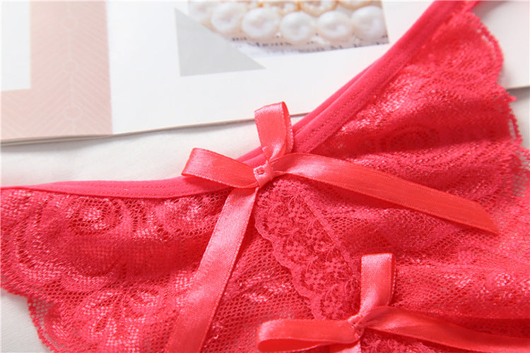 Lace-up G-string