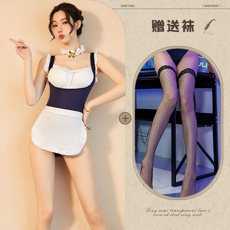 Maid Backless Jumpsuit