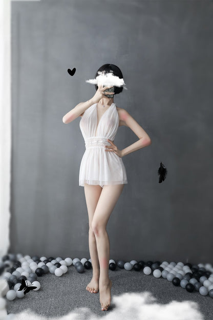 Sheer Backless Nightdress