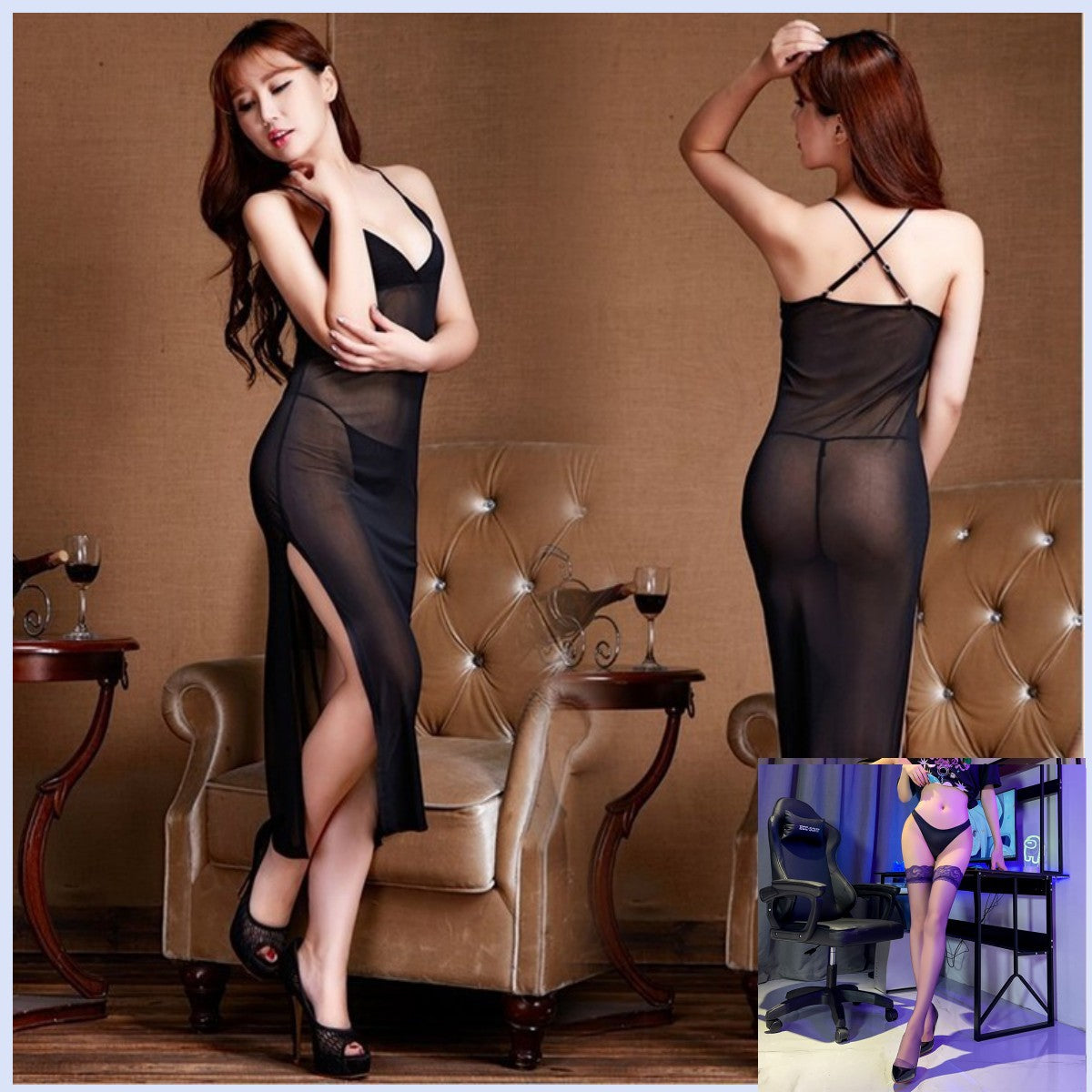 Long Sheer Nightgown