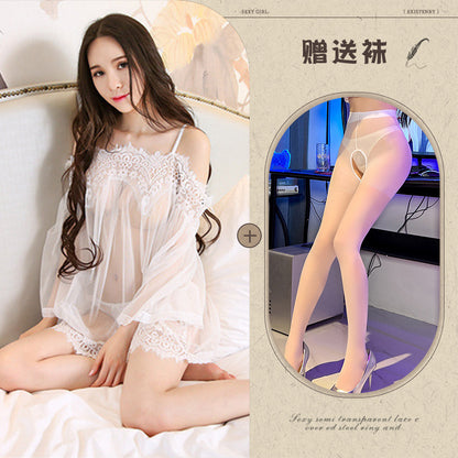 Sheer Off-shoulder Set