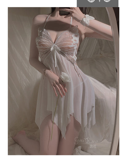 Butterfly Sheer Lingerie Nightgown