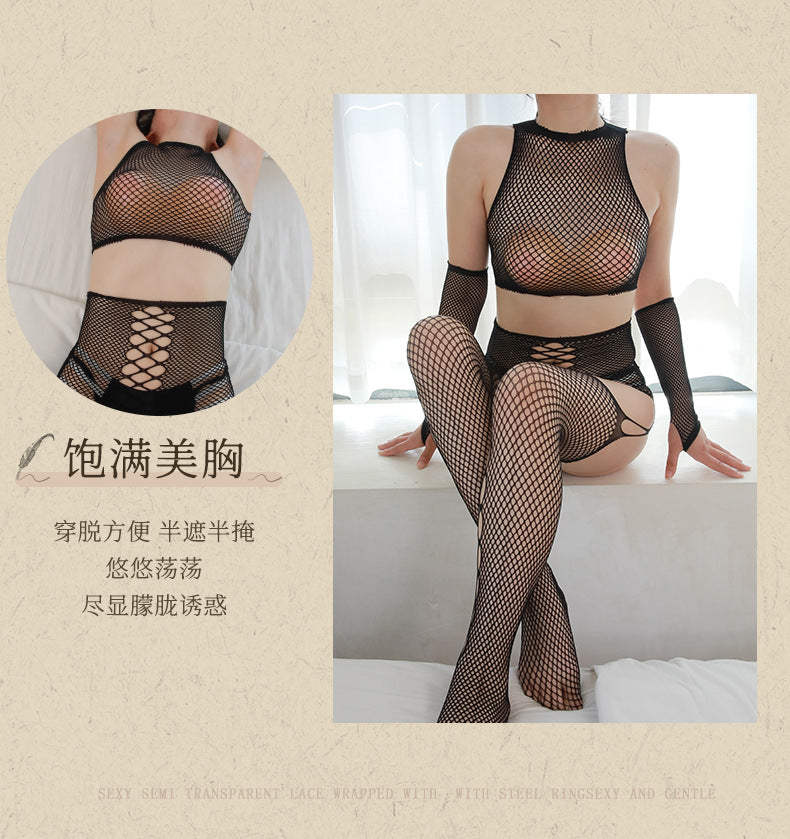 Sheer Gloves Bodysuit