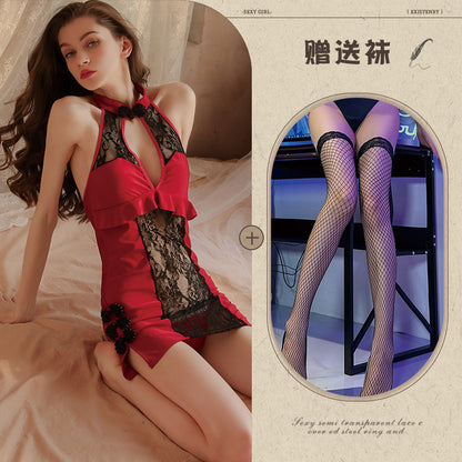 Sheer Qipao Teddy