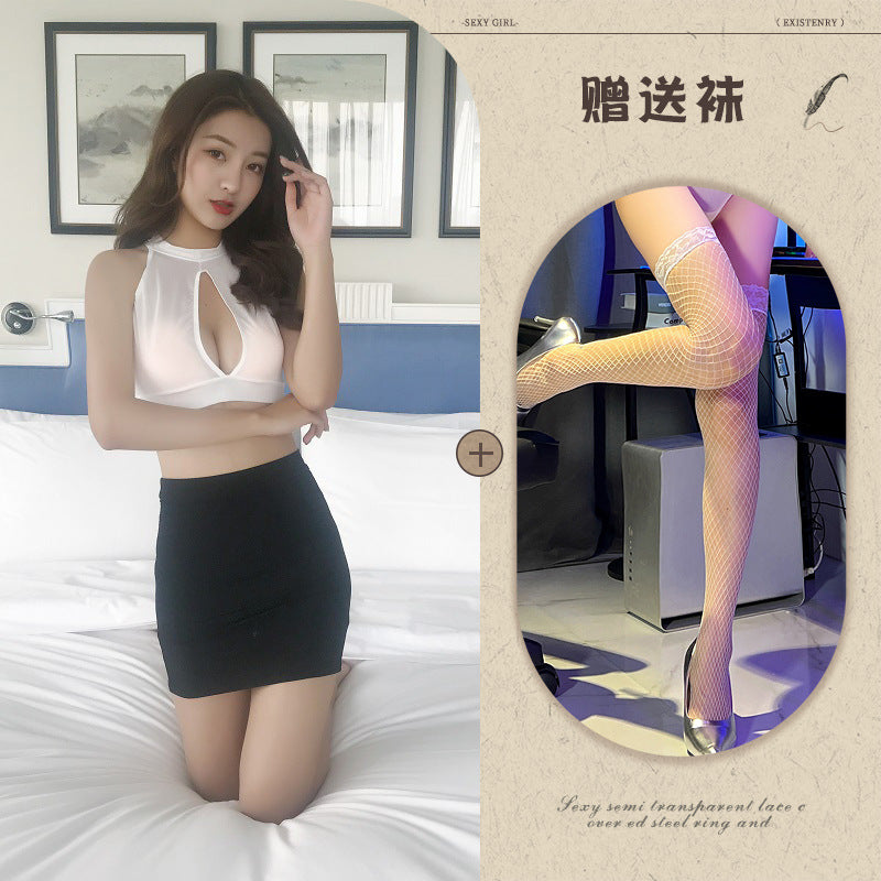 Open-Back Maid Apron