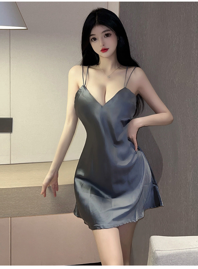 Backless Chemise Set