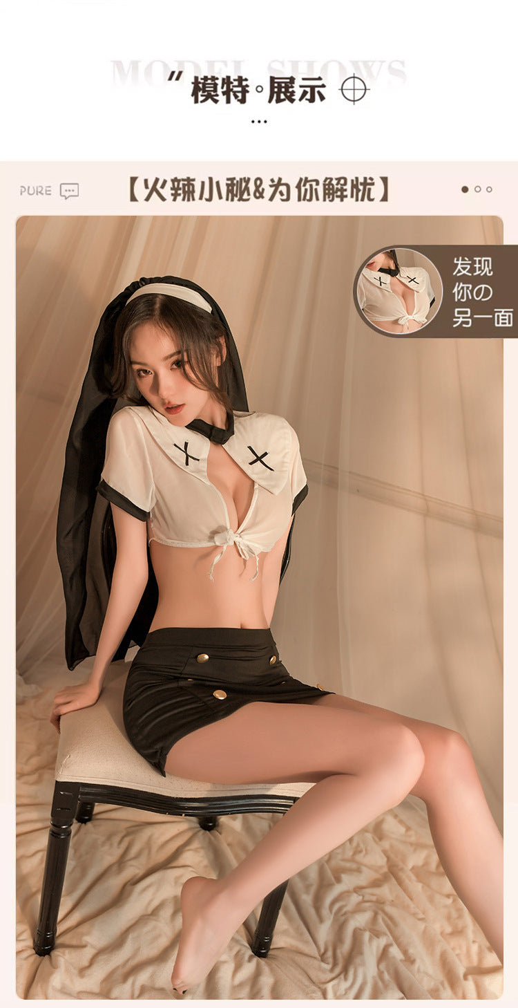 Halloween Nun Cosplay Costume