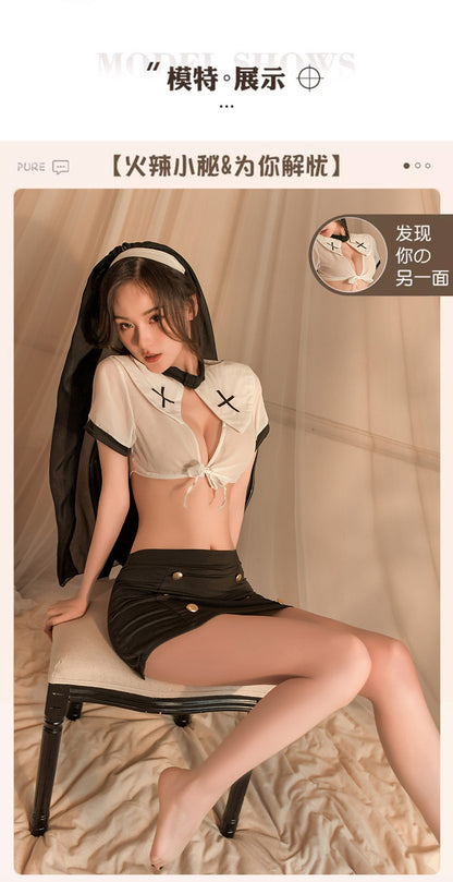 Halloween Nun Cosplay Costume
