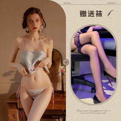 Embroidered Bustier Set