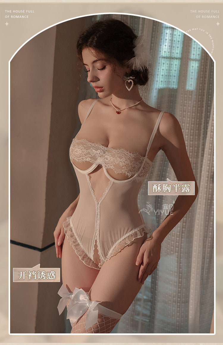 Sexy Lingerie Sexy Jumpsuit Women's Lace Seduction Uniform 