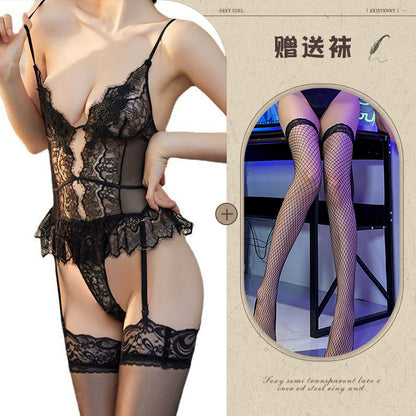 Lace Bodysuit with Backless Design