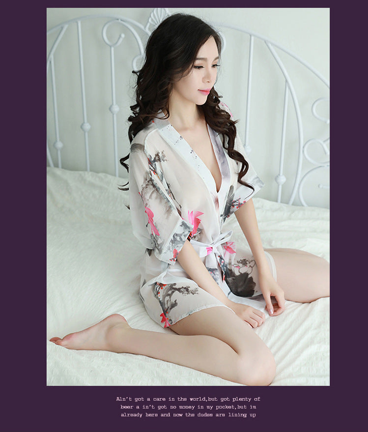 Floral Chiffon Robe