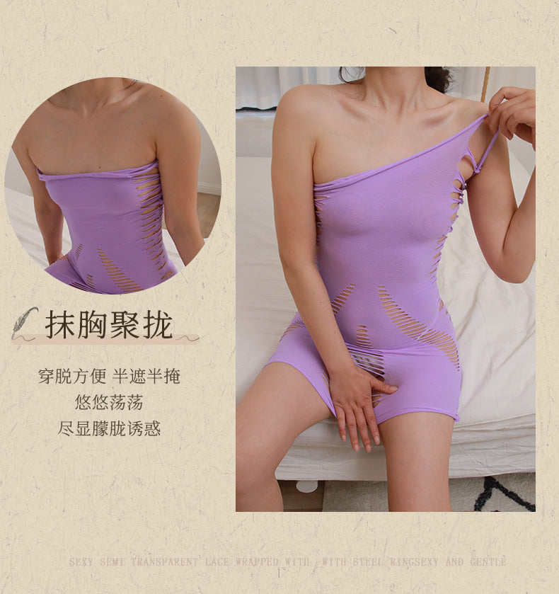 Ripped Bodycon Mini Dress