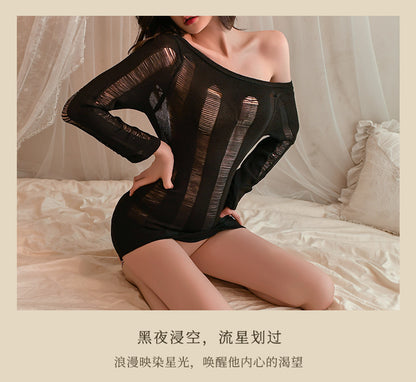 Nightclub Backless Mesh Dress