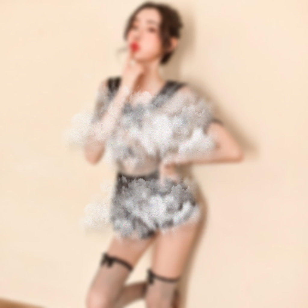 Cop Mesh Dress Set 