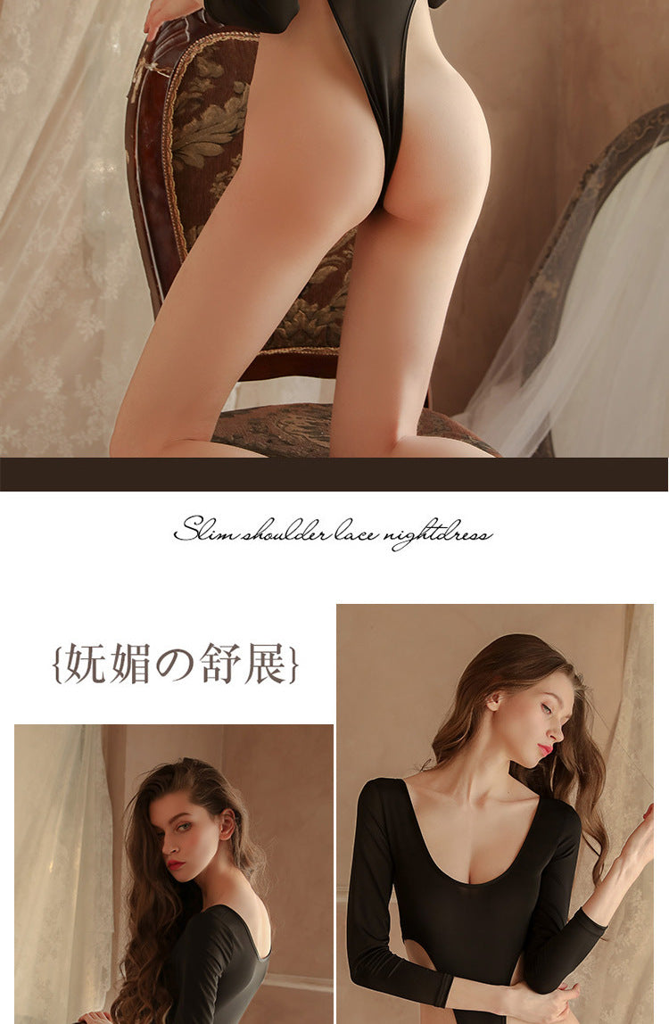 Open Crotch Lace Teddy