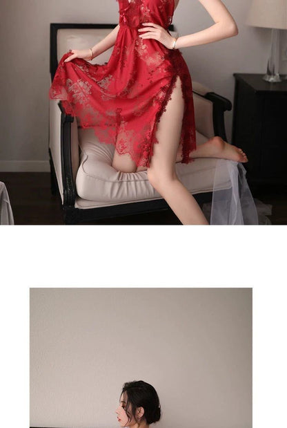 Silk Slit Nightdress