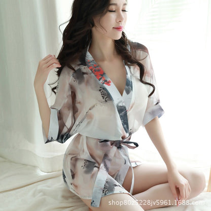 Floral Chiffon Robe