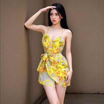 Yellow Lace Chemise 