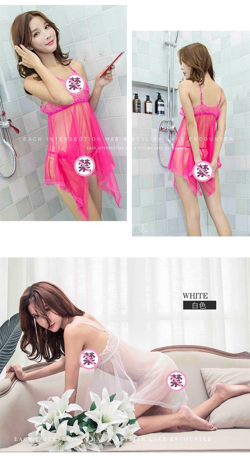 Plus Size Mesh Chemise