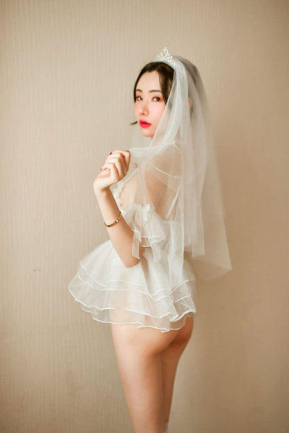 Role Play Bridal Lingerie Set