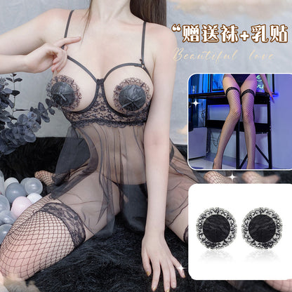 Sheer Push-up Chemise