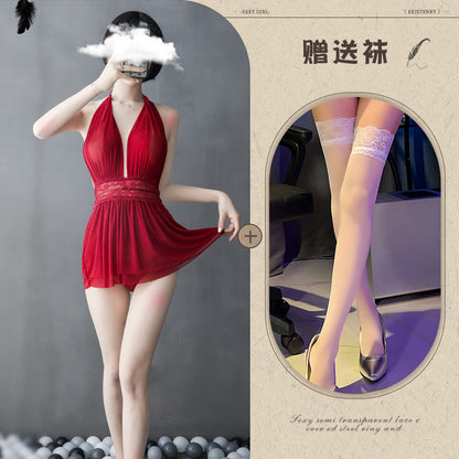 Sheer Backless Nightdress