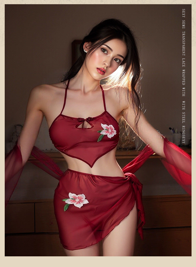 Purple Fishnet Catsuit