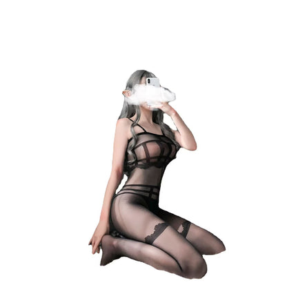 Strapless Bodysuit with Garters
