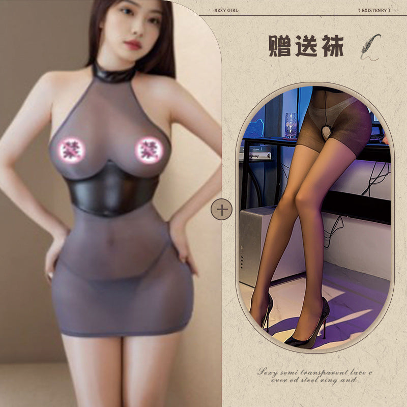 Sheer Secretary Dress