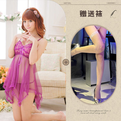 Plus Size Mesh Chemise