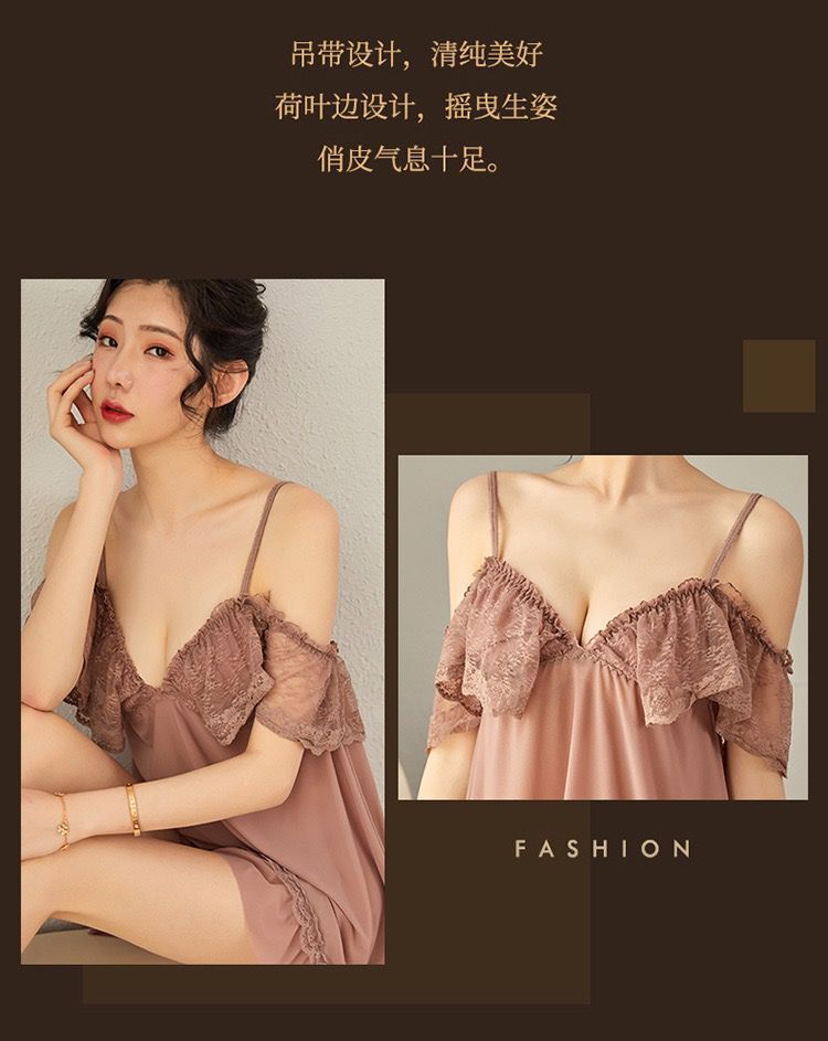 Sheer Chiffon Robe with Lace Trim