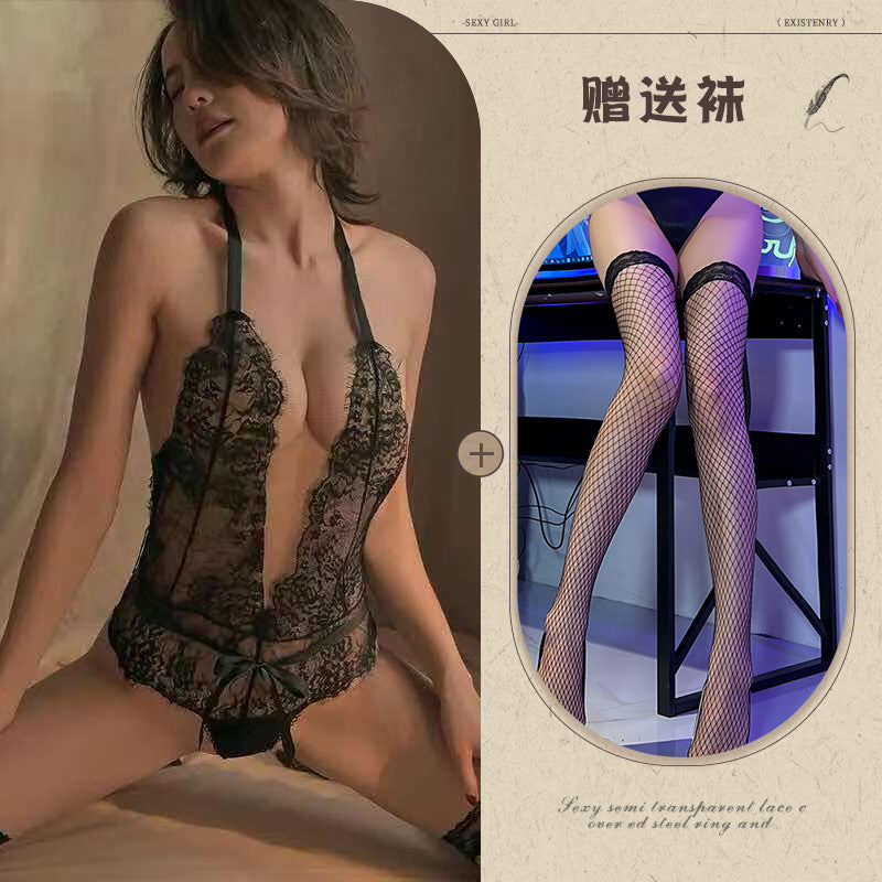 Open Crotch Lace Teddy