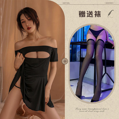 Sheer Cut-out Nightie