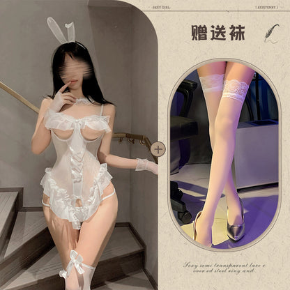 Bunny Lace Teddy Costume 