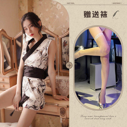 Japanese Kimono Robe Lingerie Set