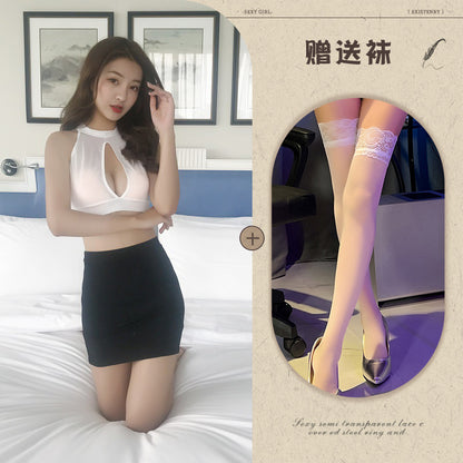 Open-Back Maid Apron