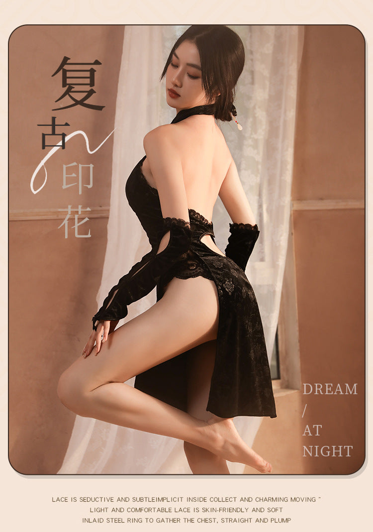 High Slit Qipao Lingerie