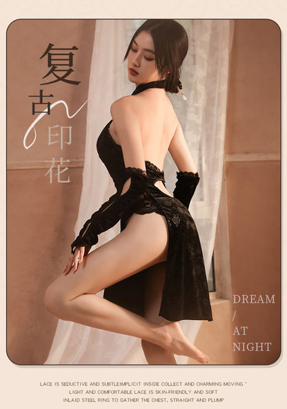 High Slit Qipao Lingerie