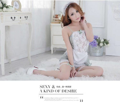 Maid Lace Apron Set