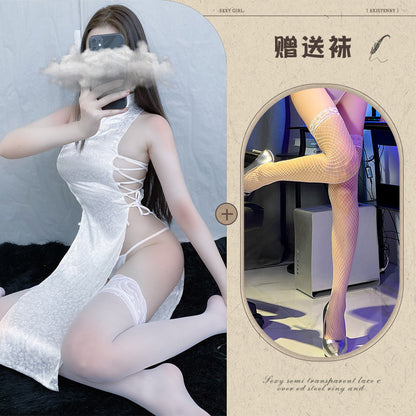 Side-Slit Qipao Set