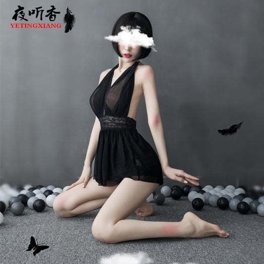 Sheer Backless Nightdress