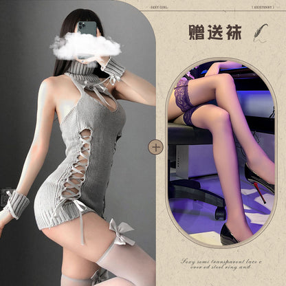 Knit Backless Sweater 