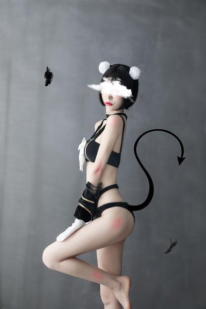 Catwoman Corset with Cut-Out Design