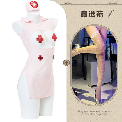 Pink Sheer Nurse Set