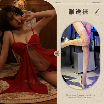 Sheer Steel Boned Chemise