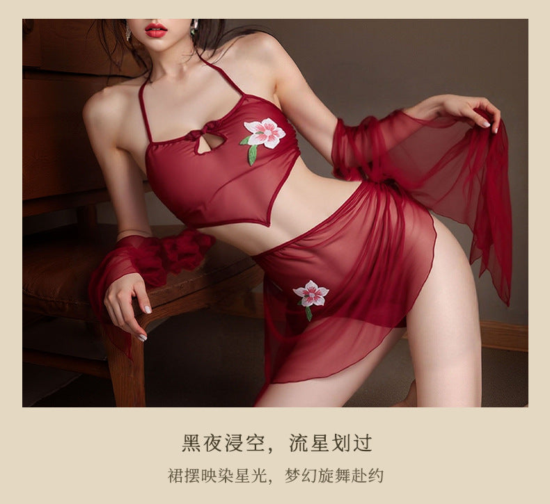 Purple Fishnet Catsuit