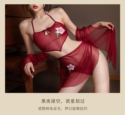 Purple Fishnet Catsuit