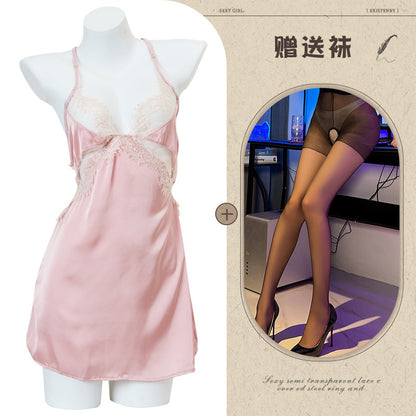 Silk Slit Nightdress