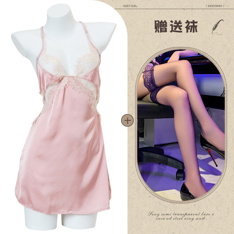 Silk Slit Nightdress